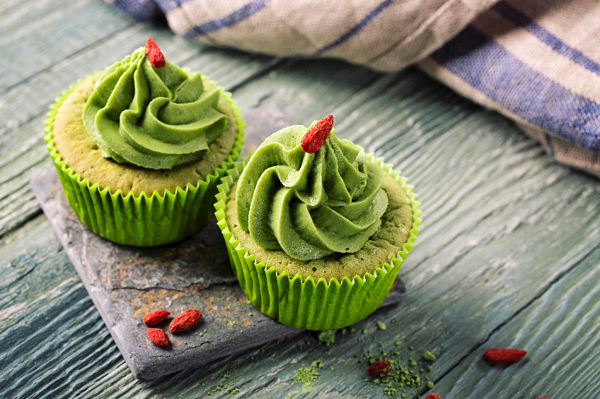 muffin magici al tè matcha